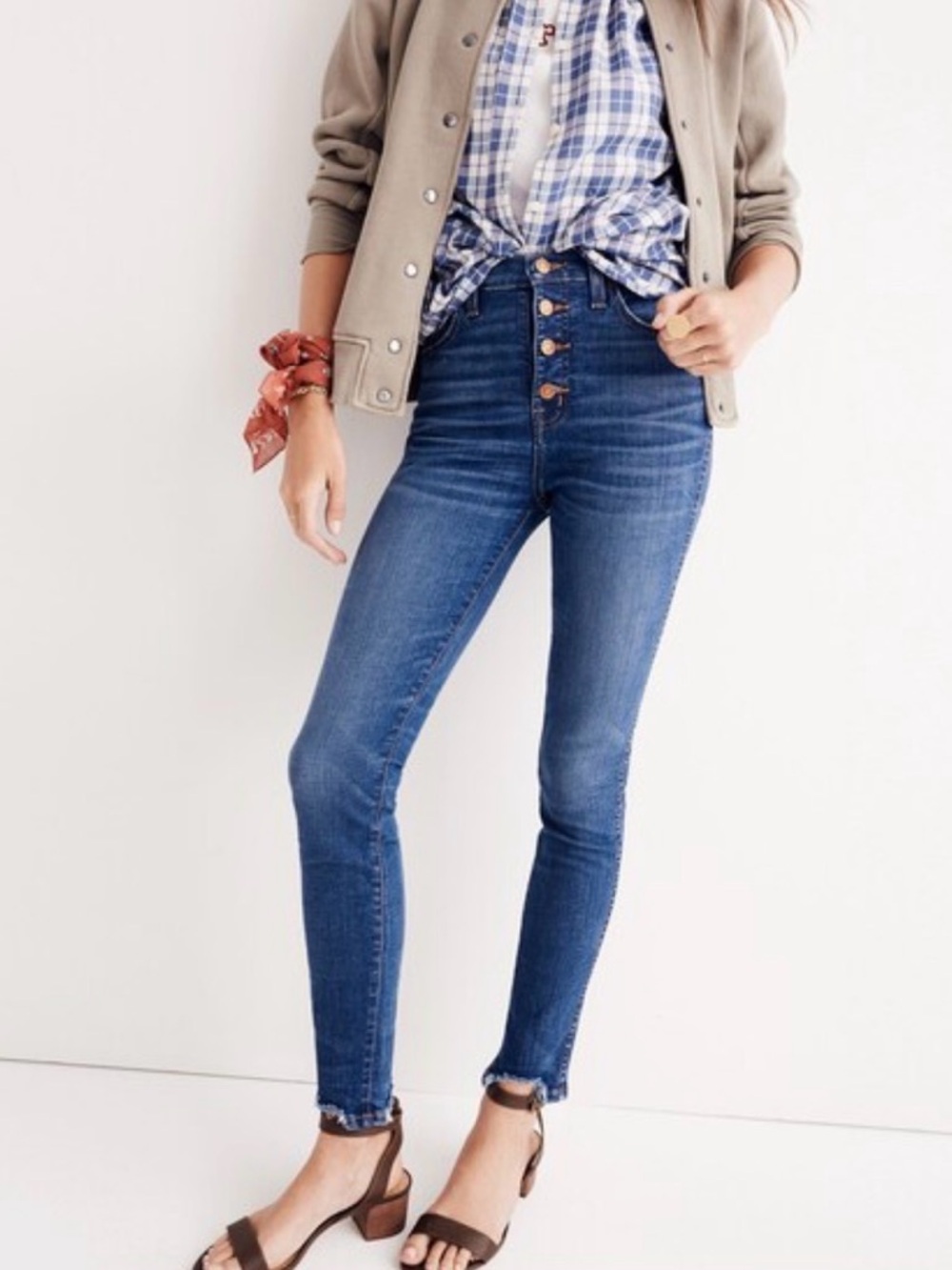 Madewell‎ 10” High-Rise Skinny Jeans Size 26 Button-Fly